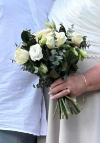 bride wedding posy